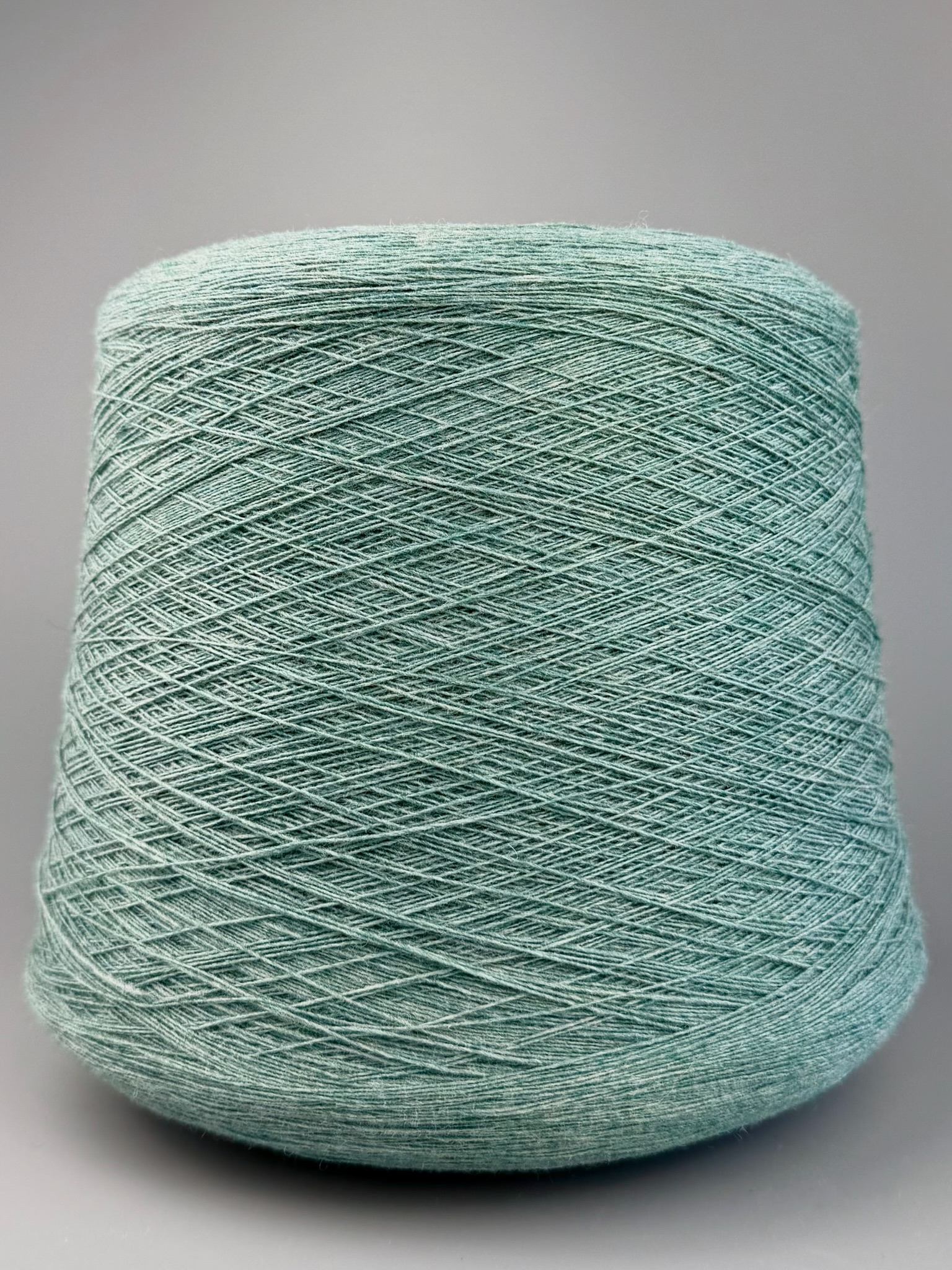 Botto Poala Art. Supergeelong Nm 1/15 – Merino Supergeelong Garn col. Salbeigrün Mélange foto 2